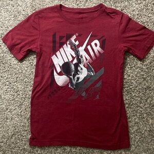 Jordan t shirt size large, red and white